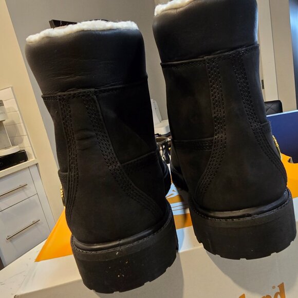 Timberland Premium 6 in Warm Lined Boots Nubuck Fleece Lined 0A42SR 001 MENS 12 - Picture 10 of 16